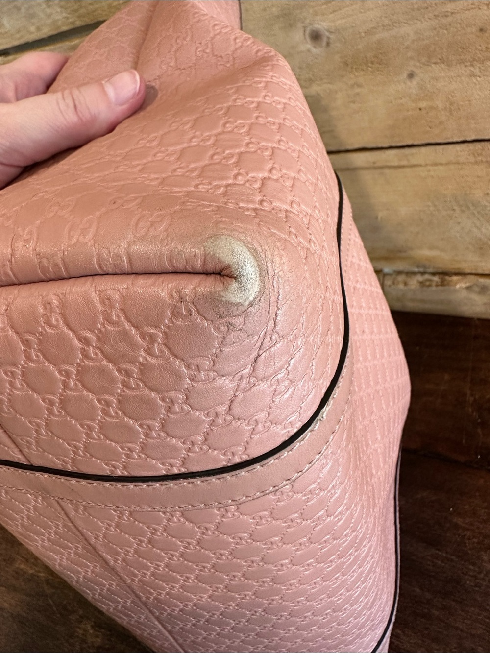 Authentic Gucci Microguccissima Leather Tote in blush pink 💕 - Picture 7 of 16